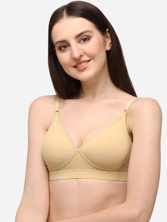 Lenissa Nude-Coloured T-shirt Bra-Half Coverage Lightly Padded L-119