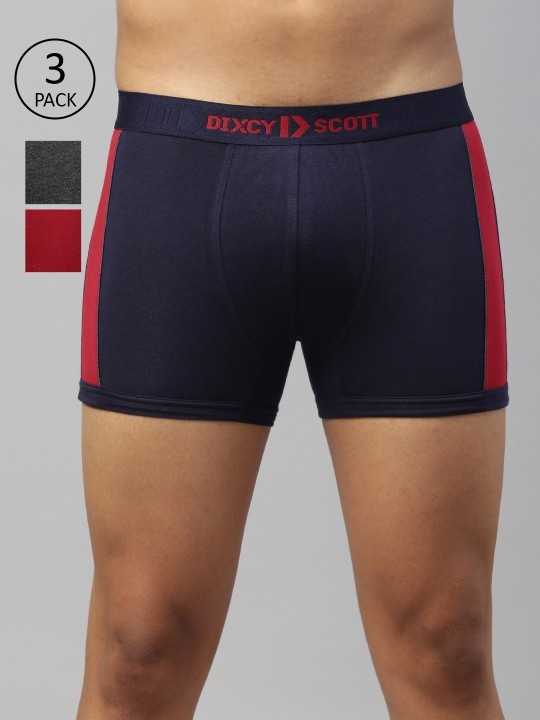 DIXCY SCOTT MAXIMUS Pack Of 3 Comfort Supeior Strech Anti-Microable Trunk MAXT-005-PULSE